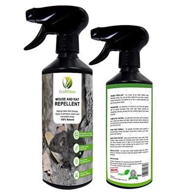 EcoWidow Mouse Repellent Spray 500ml Mouse & Rat Repellent Outdoor and Indoors