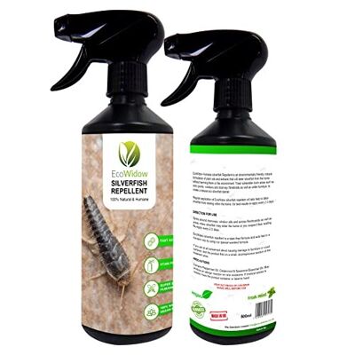 EcoWidow SilverFish Repellent Home Treatment Spray Indoor outdoor Humane Strong Formula