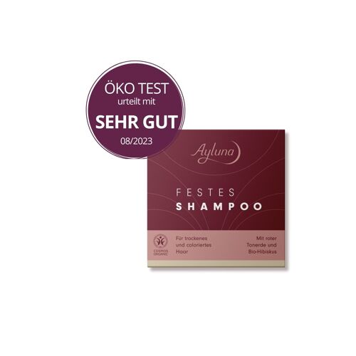 Festes Shampoo trockenes Haar