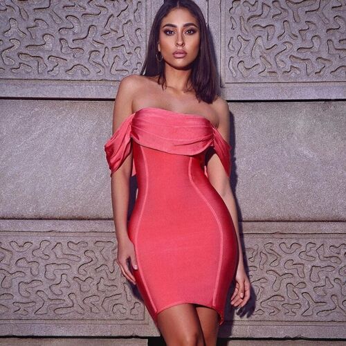 Deer Lady $24.99 ONLY!! Clearance Sale! Bandage Dress Bodycon Celebrity Club Evening Party Dress - United states