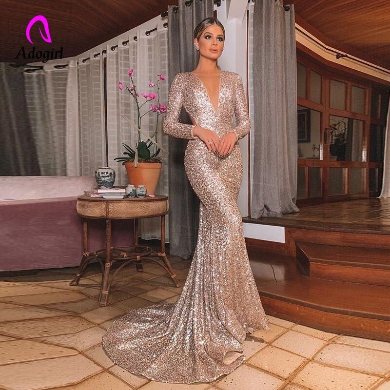 Elegant gold evening gowns best sale