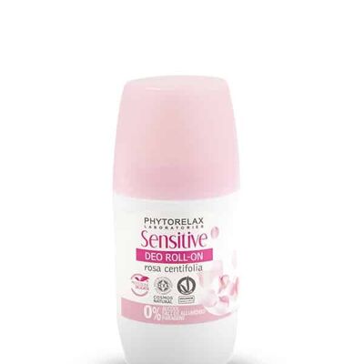 Sensitive deo roll-on with centifolia rose