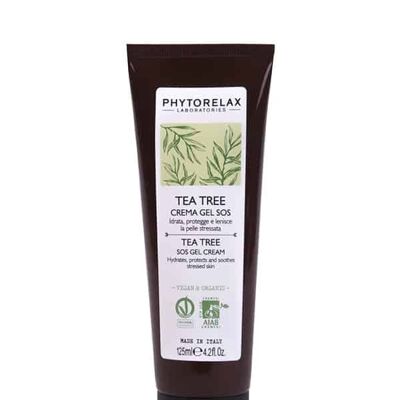 Tea tree sos gel cream hydrates, protects and soothes stressed skin