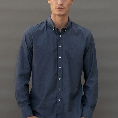 Chemise à manches longues bleue 3