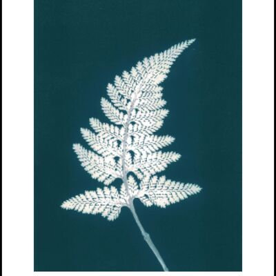 50x70 Fern bluegreen