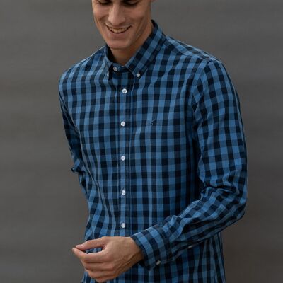 Blue Check Long Sleeve Shirt 6