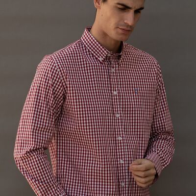 Red Square Long Sleeve Shirt 2