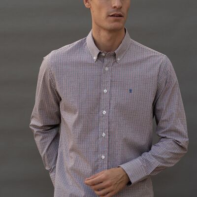 Camicia a maniche lunghe a quadri rossi 5