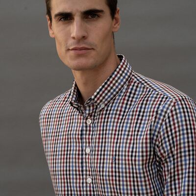 Chemise à carreaux à manches longues 1