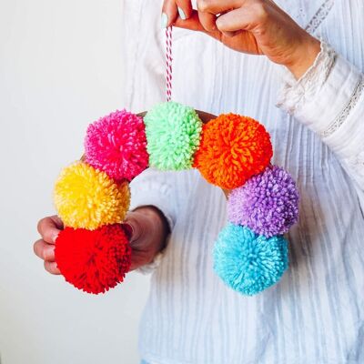 Pom Pom Rainbow Bastelset