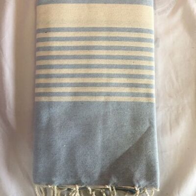 Fouta Paul flat weaving 200x100cm 100% recycled cotton - Beach towel