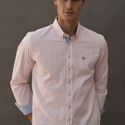 Long Sleeve Shirt Pink Stripe 1