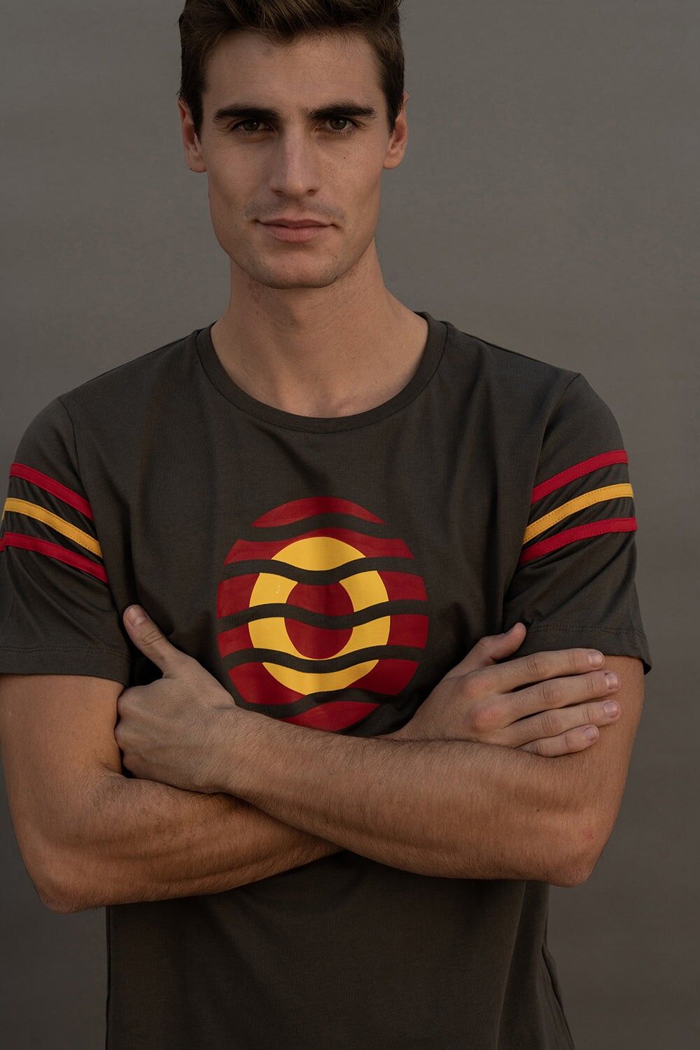 Maglietta color cachi