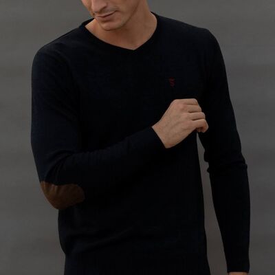 V-Neck Sweater Charcoal gray 1