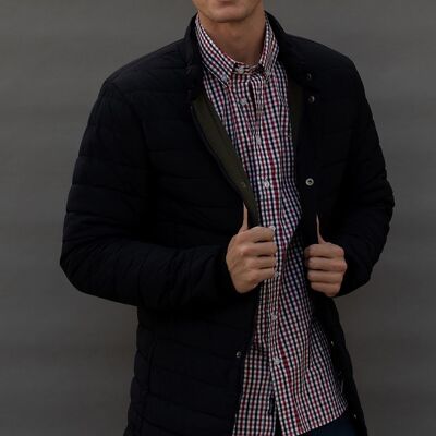 Parka imbottito blu navy