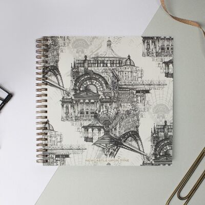 Newcastle Upon Tyne Large Ring binder Notebook