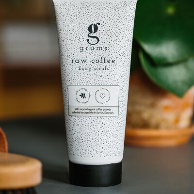 raw coffee body scrub - the original upcycled coffee ground scrub