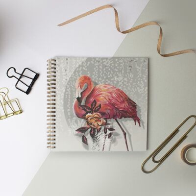 Sundown Flamingo Large Ring binder Notebook