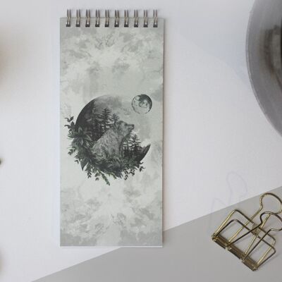Luna Bear List Notepad - Without Magnetic Back