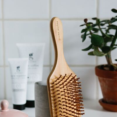 brosse à cheveux en bambou - brosse à cheveux écologique