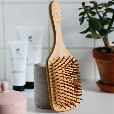 brosse à cheveux en bambou - brosse à cheveux écologique