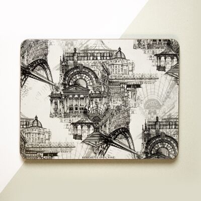 Newcastle Upon Tyne Placemat - Set (4)