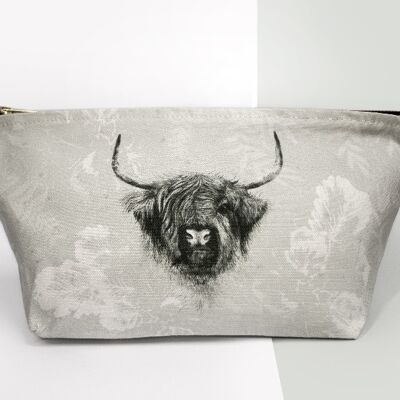 Highland Cow Zip Bag