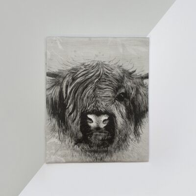 Highland Cow | XL Premium Tea Towel - Single Tea Towel