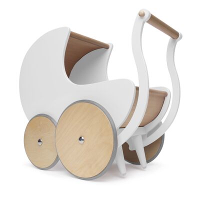 houten poppenwagen Walker White