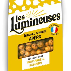 Graines grillées apéro-BIO-Pois chiches moutarde et romarin 90g-SANS GLUTEN