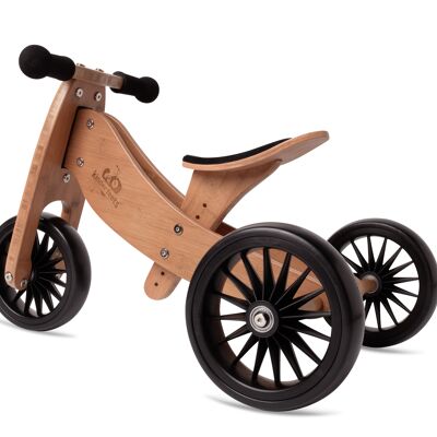 Bicicleta sin pedales de madera 2 en 1 Tiny Tot Plus Bamboo