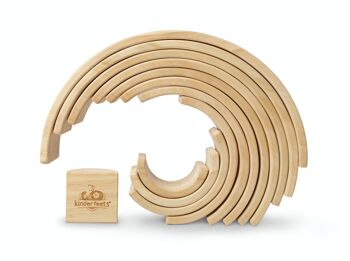 jouet à empiler en bois naturel Arches Large 2