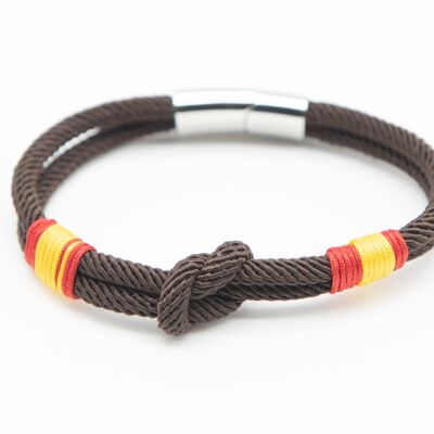 Bracciale con cordino marrone