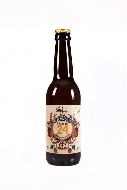 Bière Blonde "Brassée 24" - 5° - 33cl