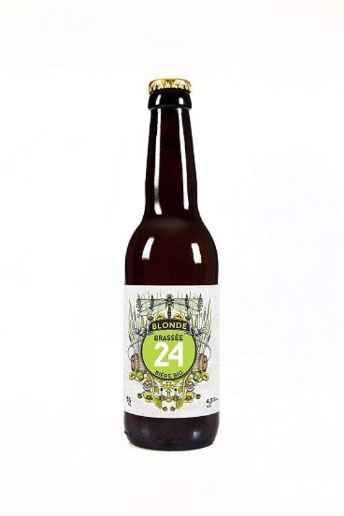 Bière Blonde BIO "Brassée 24" - 4,5° - 33cl