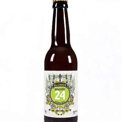 Organic blonde beer "Brassée 24" - 4.5° - 33cl