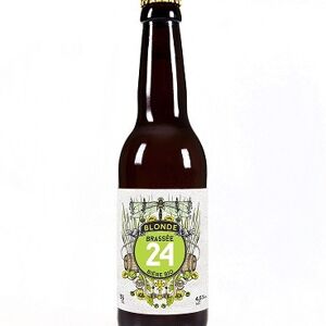 Bière Blonde BIO "Brassée 24" - 4,5° - 33cl