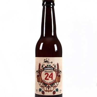 Bière Ambrée "Brassée 24" - 5° - 33cl