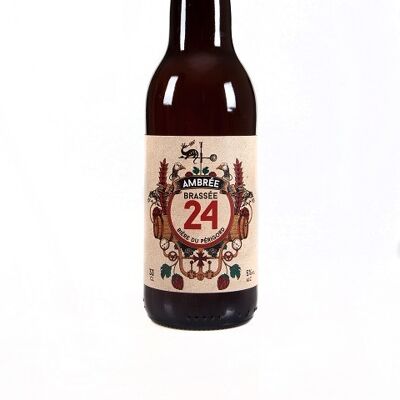 Bière Ambrée "Brassée 24" - 5° - 33cl