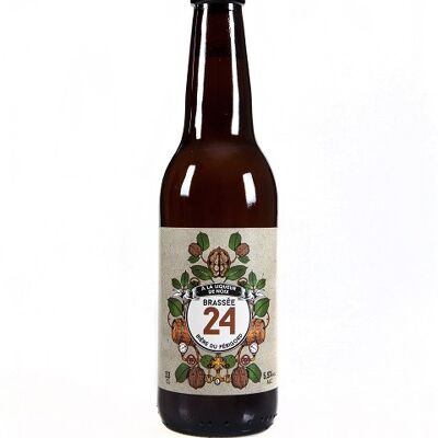 Bière A La Liqueur De Noix "Brassée 24" - 5,5° - 33cl