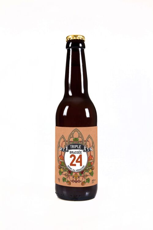 Bière Triple "Brassée 24" - 8° - 33cl