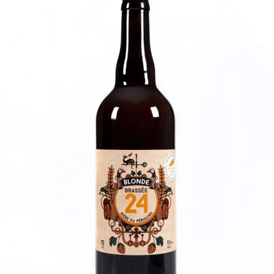 Bière Blonde "Brassée 24" - 5° - 75cl