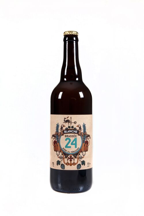 Bière Blanche "Brassée 24" - 5° - 75cl