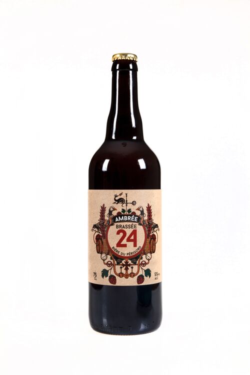 Bière Ambrée "Brassée 24" - 5° - 75cl