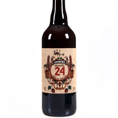 Bière Ambrée "Brassée 24" - 5° - 75cl