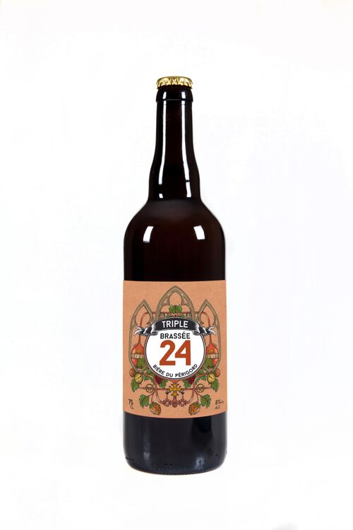 Bière Triple "Brassée 24" - 8° - 75cl