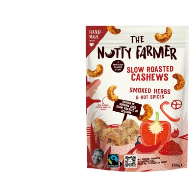 Slow roasted cashews with smoked herbs & hot spices 100g