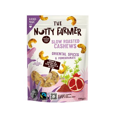 Slow roasted cashews with pomegranate & oriental spices 100g