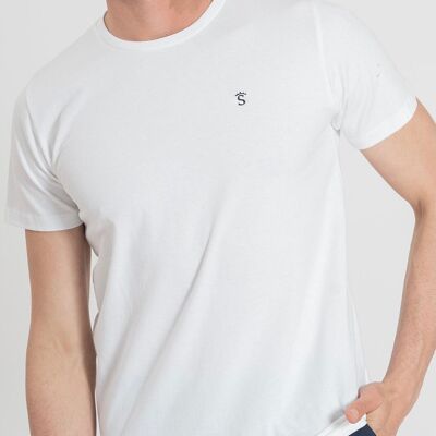 T-shirt à logo blanc