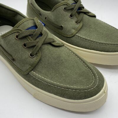 Khaki Recycled Canvas Sneakers
